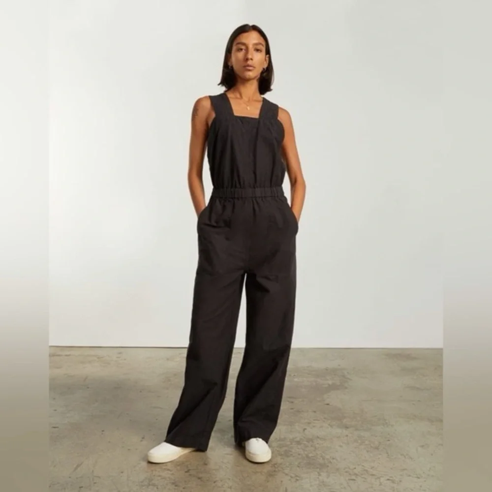 Everlane Black The Fatigue Apron Jumpsuit 0